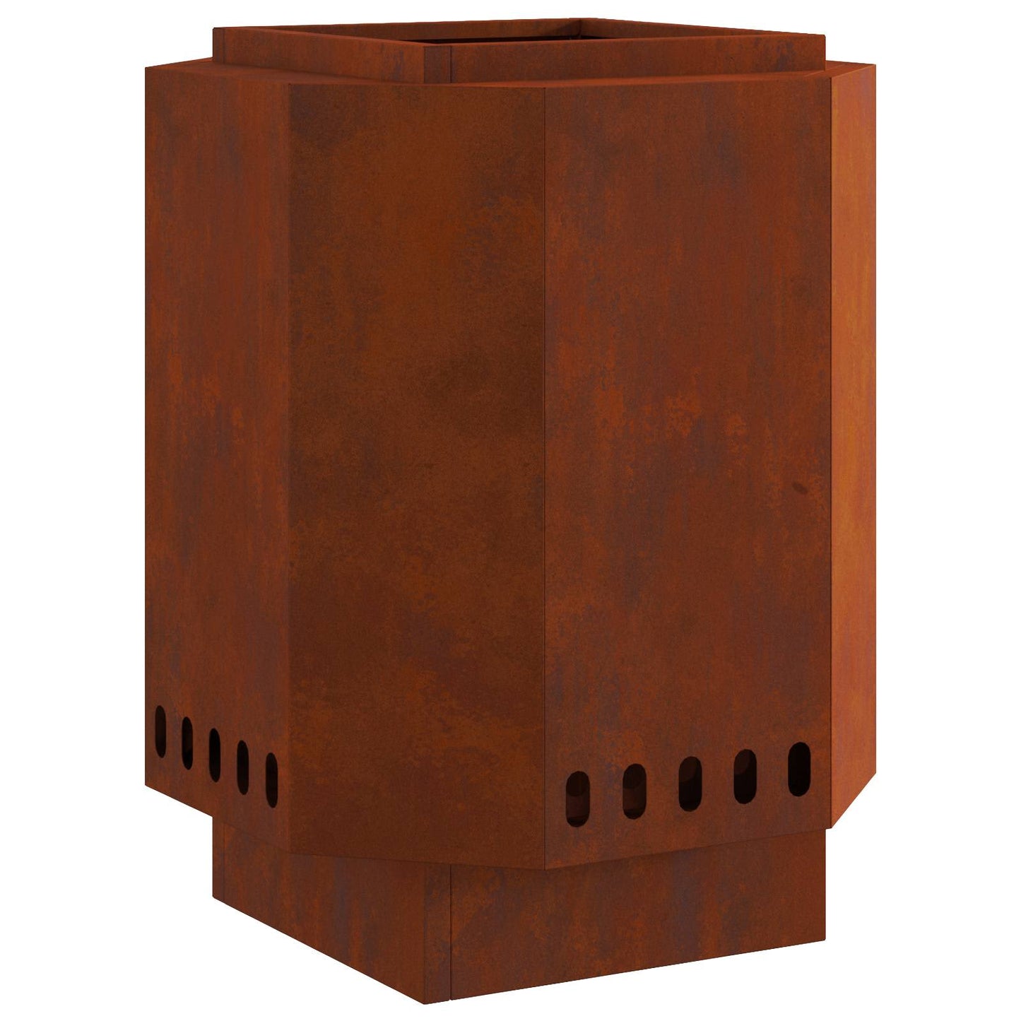 Røgfri ildsted Rusten 38 x 38 x 51 cm Cortenstål