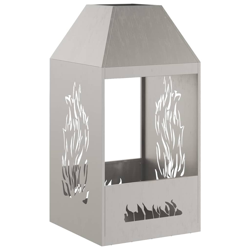 Bålsted Rusten 50 x 50 x 100 cm Cortenstål