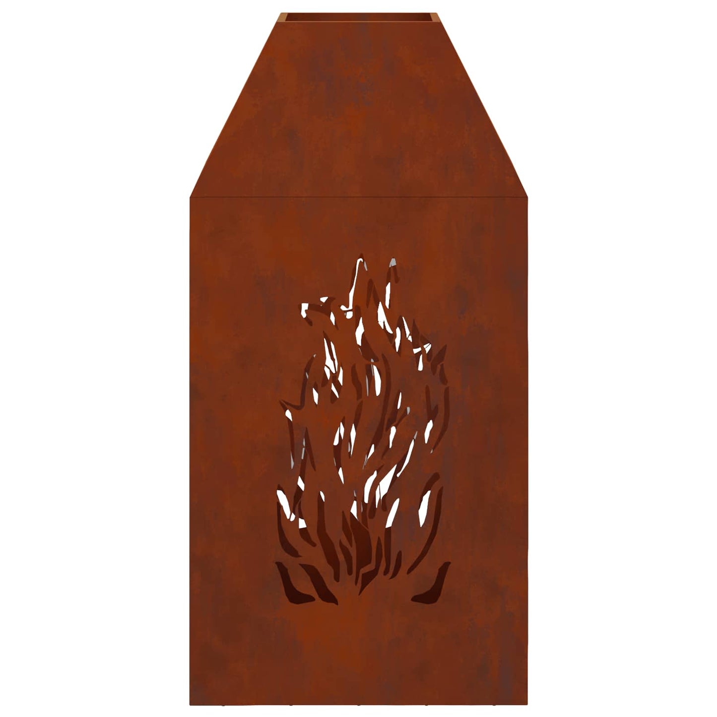 Bålsted Rusten 50 x 50 x 100 cm Cortenstål