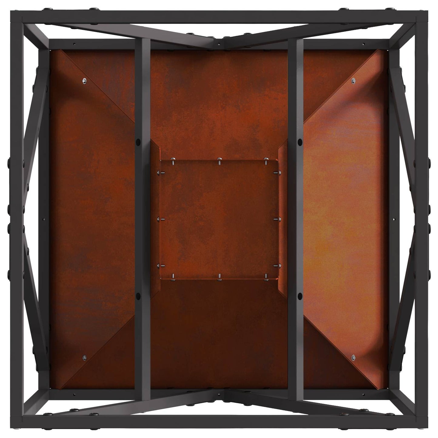 Bålsted Rusten 50 x 50 x 35 cm Cortenstål