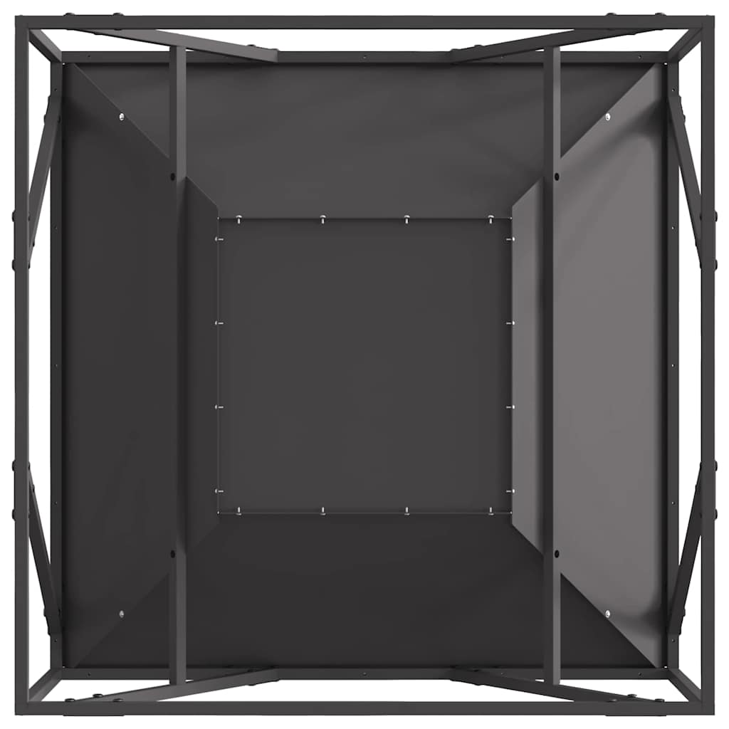 Bålsted Sort 80 x 80 x 40 cm Cortenstål