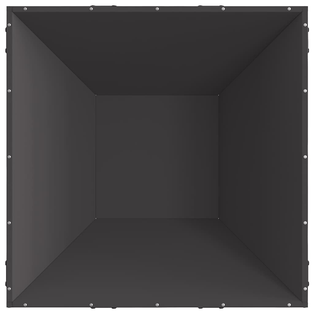 Bålsted Sort 80 x 80 x 40 cm Cortenstål