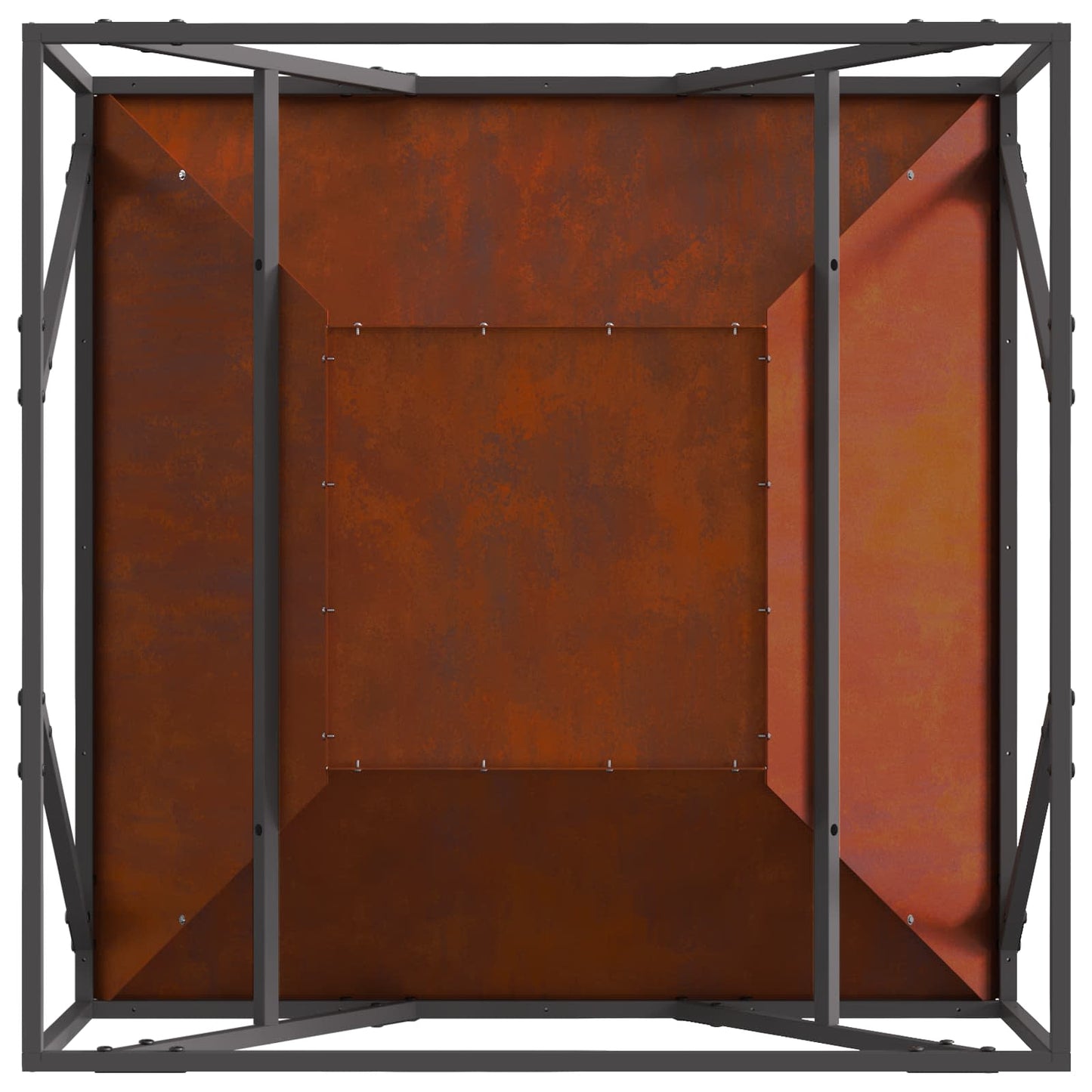 Bålsted Rusten 80 x 80 x 40 cm Cortenstål