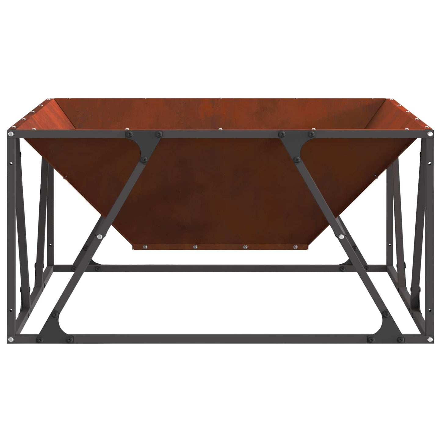 Bålsted Rusten 80 x 80 x 40 cm Cortenstål