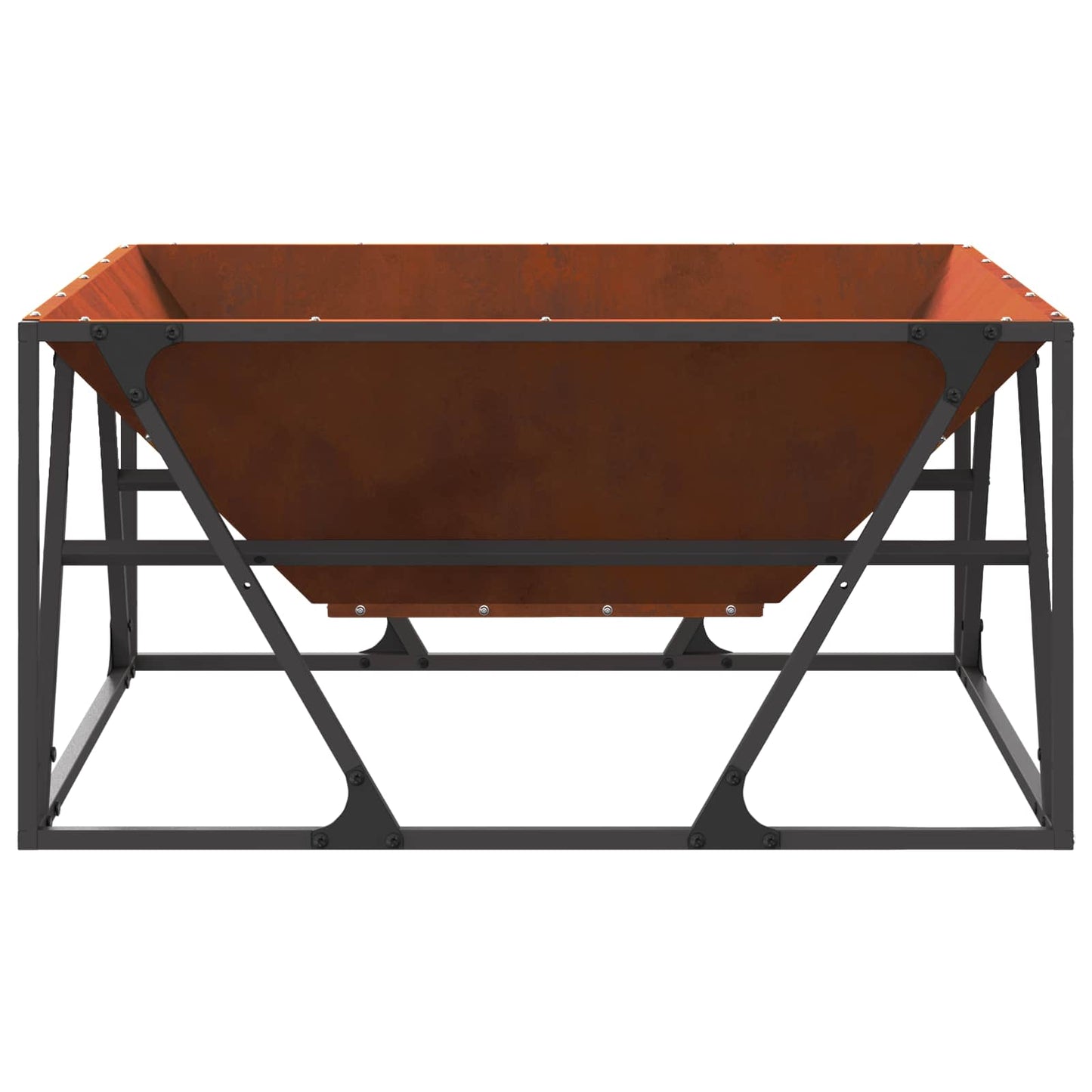 Bålsted Rusten 80 x 80 x 40 cm Cortenstål