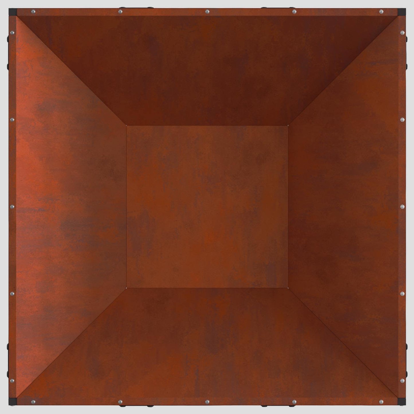 Bålsted Rusten 80 x 80 x 40 cm Cortenstål