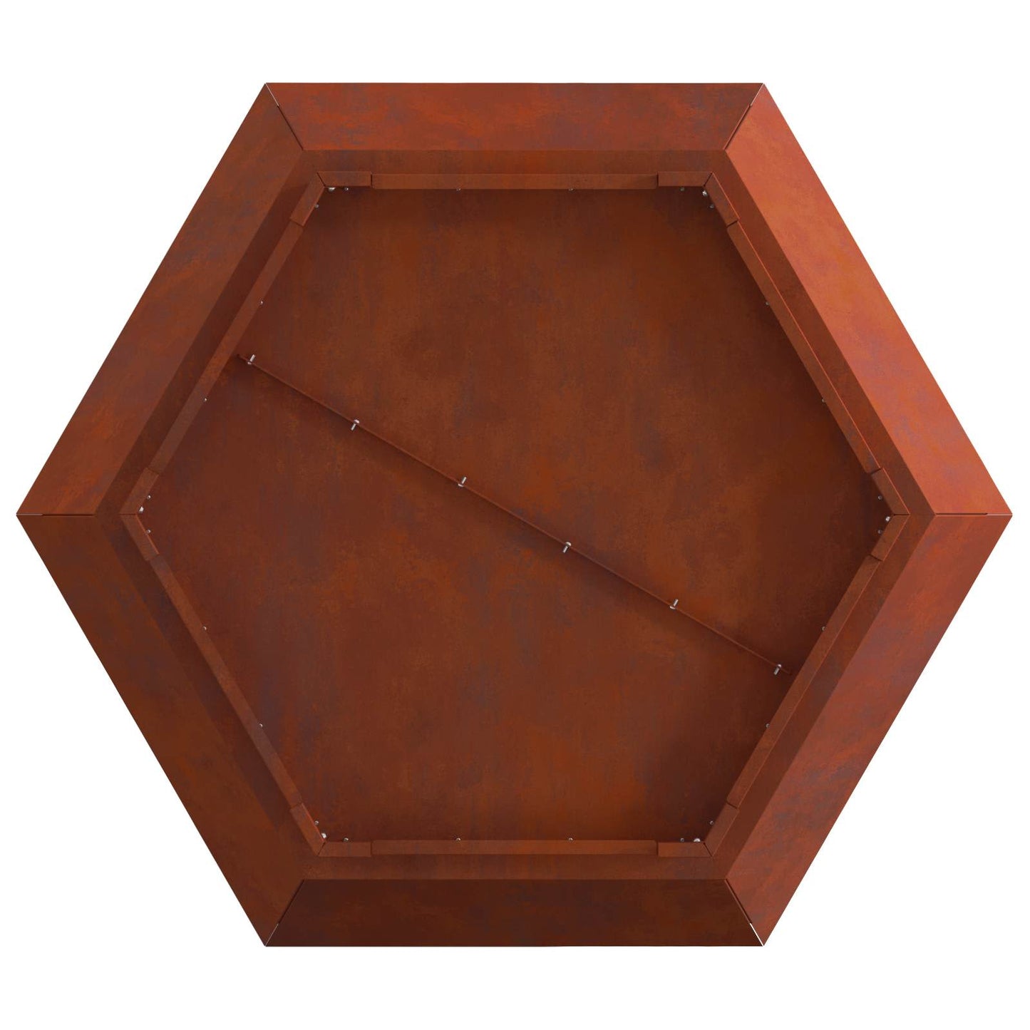 Bålsted Rusten 75 x 75 x 28 cm Cortenstål