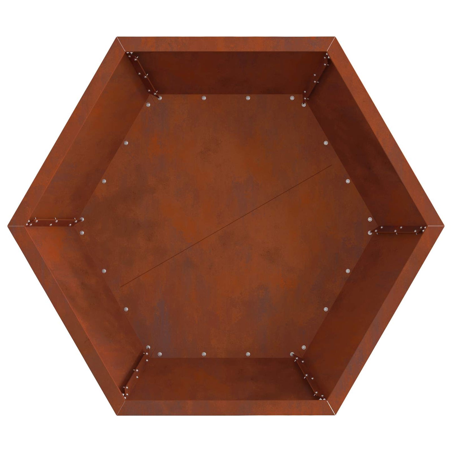 Bålsted Rusten 75 x 75 x 28 cm Cortenstål