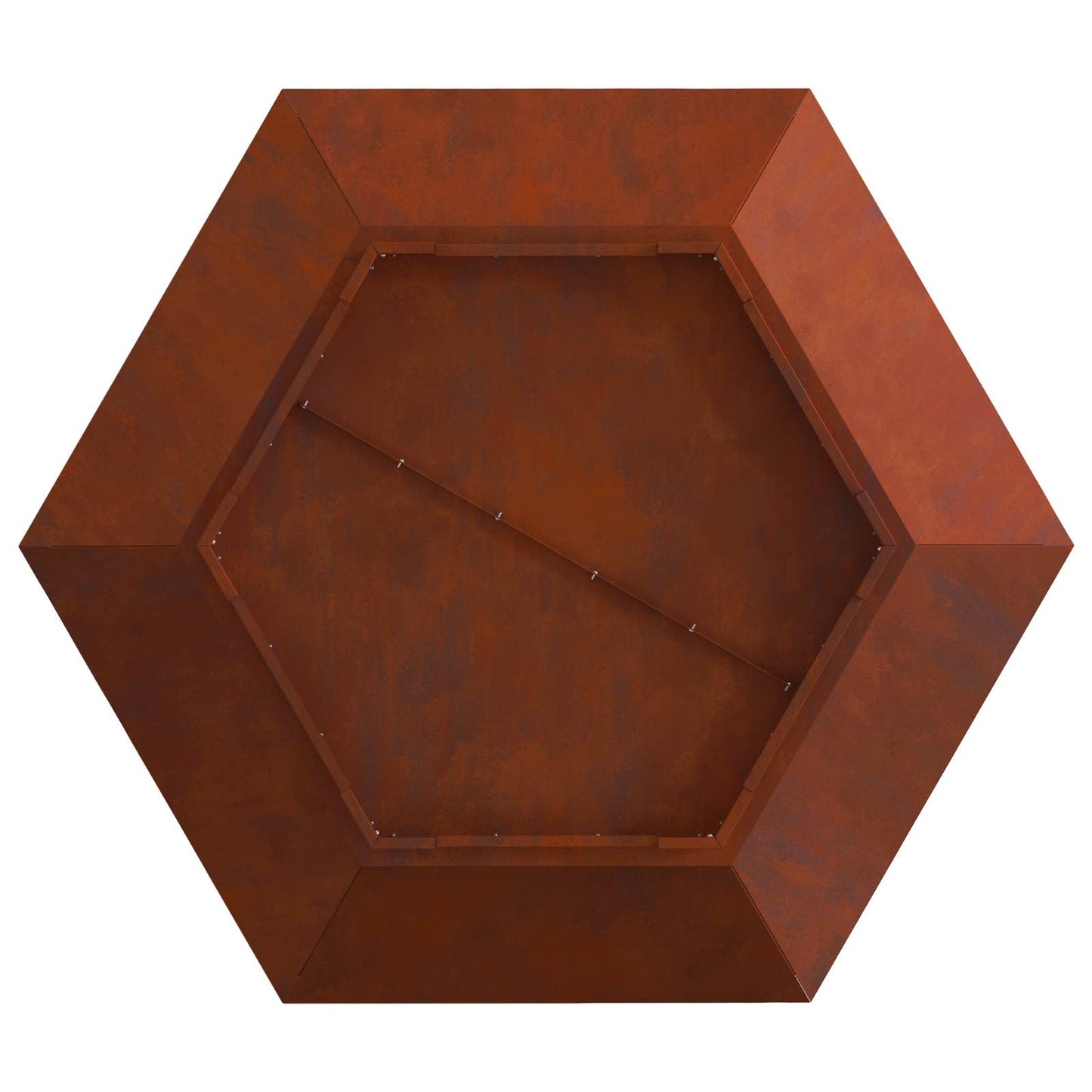 Bålsted Rusten 100 x 100 x 28 cm Cortenstål