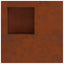 Bålsted Rusten 100 x 100 x 30 cm Cortenstål