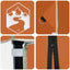 Canopy Tent 194 x 194 x 251 cm Orange Stof