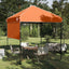 Canopy Tent 194 x 194 x 251 cm Orange Stof