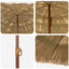 Strand Parasol Naturfarvet 160 x 160 x 196 cm Polyester og Stål