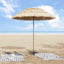 Strand Parasol Naturfarvet 160 x 160 x 196 cm Polyester og Stål