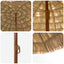 Strand Parasol Naturfarvet 255 x 255 x 255 cm Polyester og Stål
