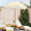 Strand Parasol Gul og Hvid 160 x 160 x 196 cm Polyester og Stål