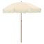 Strand Parasol Gul og Hvid 160 x 160 x 196 cm Polyester og Stål