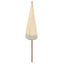 Strand Parasol Gul og Hvid 205 x 205 x 210 cm Polyester og Stål