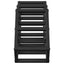 Vinfad Sort eg 63 x 16,5 x 25 cm Pulverlakeret stål