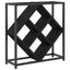 Vinfad Sort eg 51 x 18 x 52,5 cm Konstrueret træ