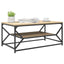 Sofabord Sonoma eg 90 x 50 x 40 cm Ingeniørtræ og stål