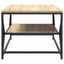 Sofabord Sonoma eg 90 x 50 x 40 cm Ingeniørtræ og stål