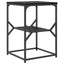 Sidebord Sort eg 41 x 40 x 60 cm Ingeniørtræ og stål
