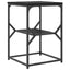Sidebord Sort eg 41 x 40 x 60 cm Ingeniørtræ og stål