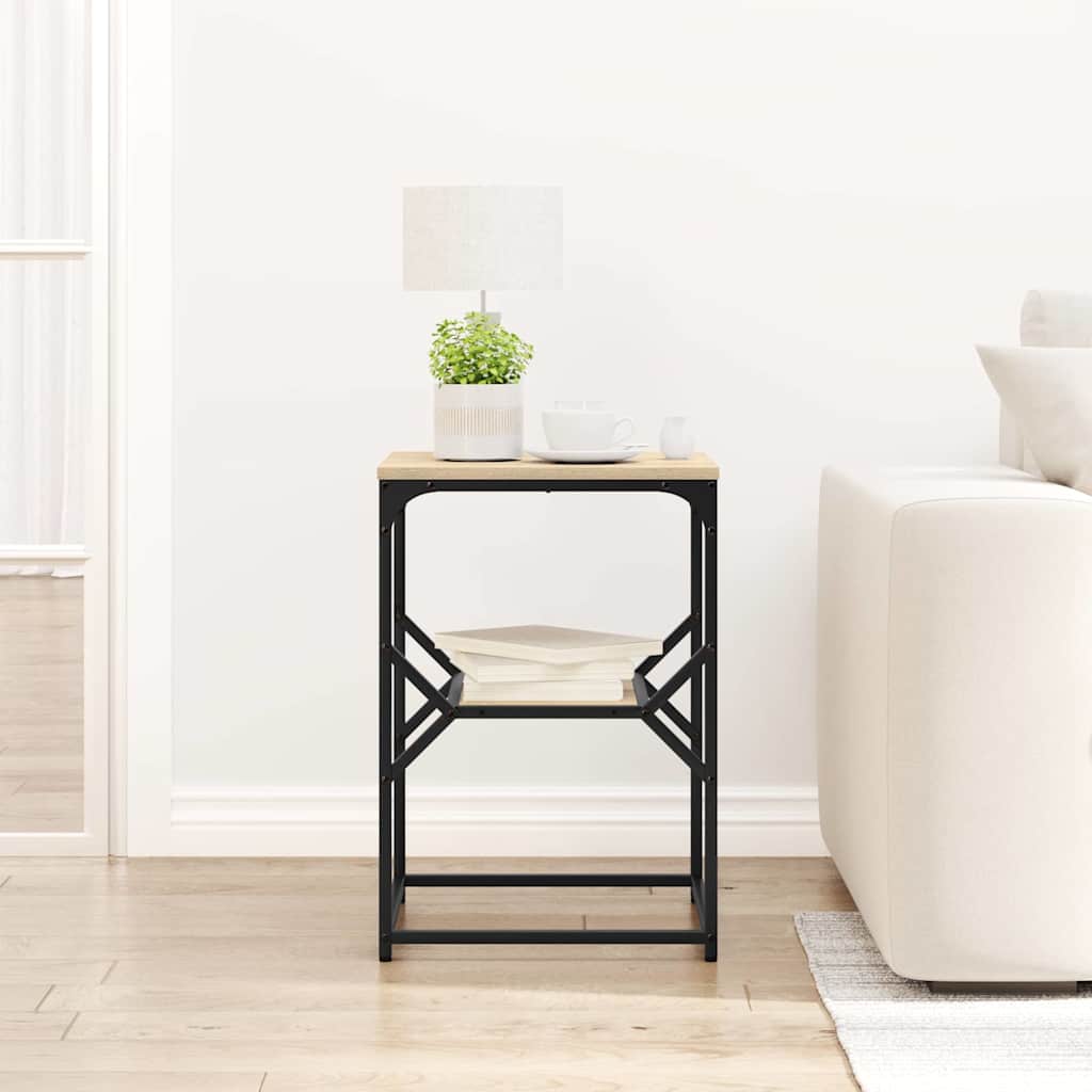 Sidebord Sonoma eg 41 x 40 x 60 cm Ingeniørtræ og stål