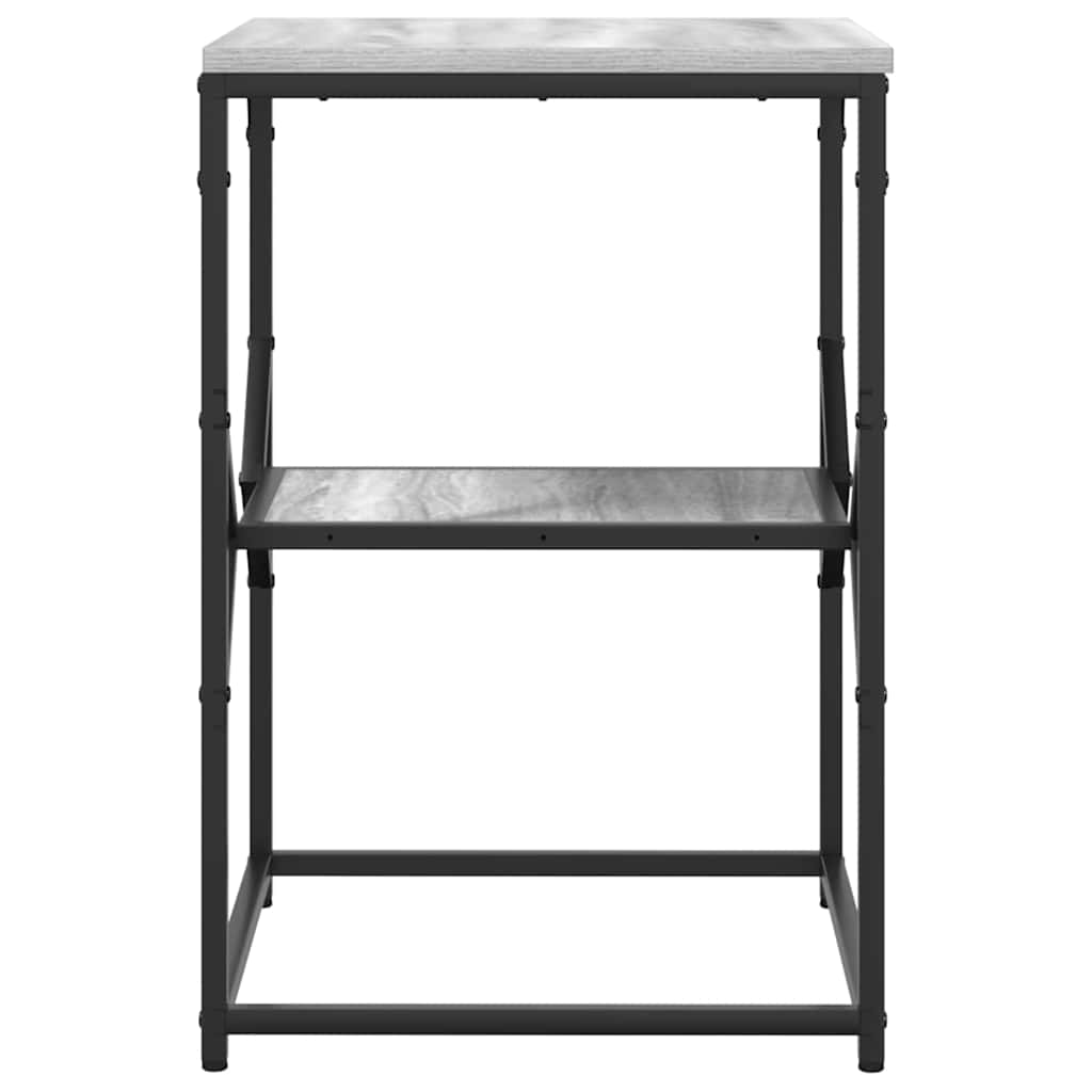 Sidebord Grå Sonoma 41 x 40 x 60 cm Ingeniørtræ og stål