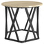 Sidebord 2 pcs Sonoma eg Ingeniørtræ og stål