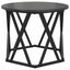 Nesting Sidebord 3 pcs Sort eg Ingeniørtræ og stål