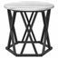 Nesting Sidebord 3 pcs Grå Sonoma Ingeniørtræ og stål