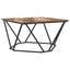 Sofabord Røget eg 80 x 80 x 45 cm Ingeniørtræ og stål