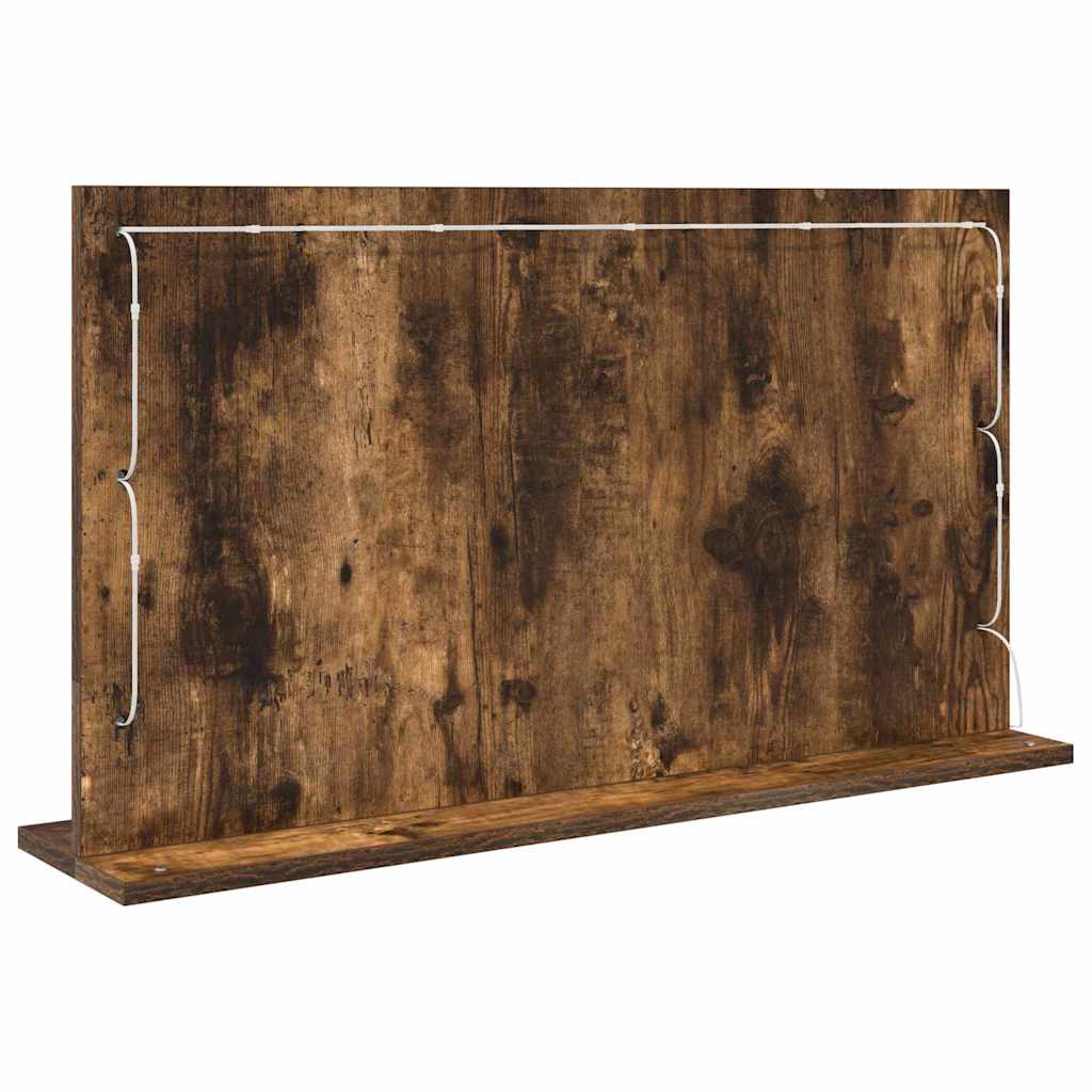 Vaskeskab Spejl Røget eg 80 x 45 x 18 cm Rektangulær