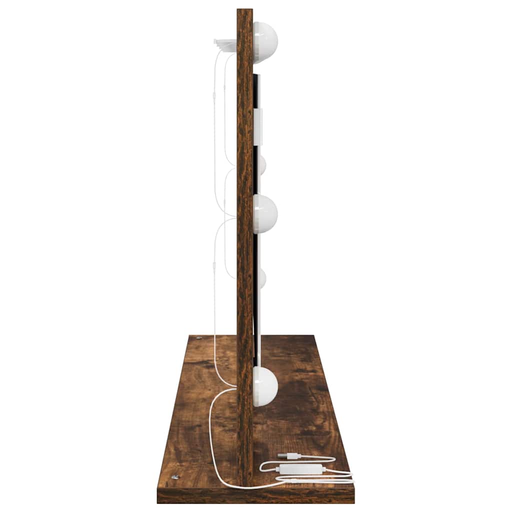 Vaskeskab Spejl Røget eg 80 x 45 x 18 cm Rektangulær