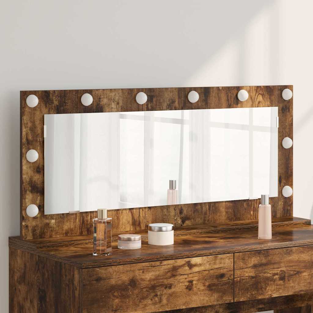 Vaskeskab Spejl Røget eg 100 x 45 x 18 cm Rektangulær