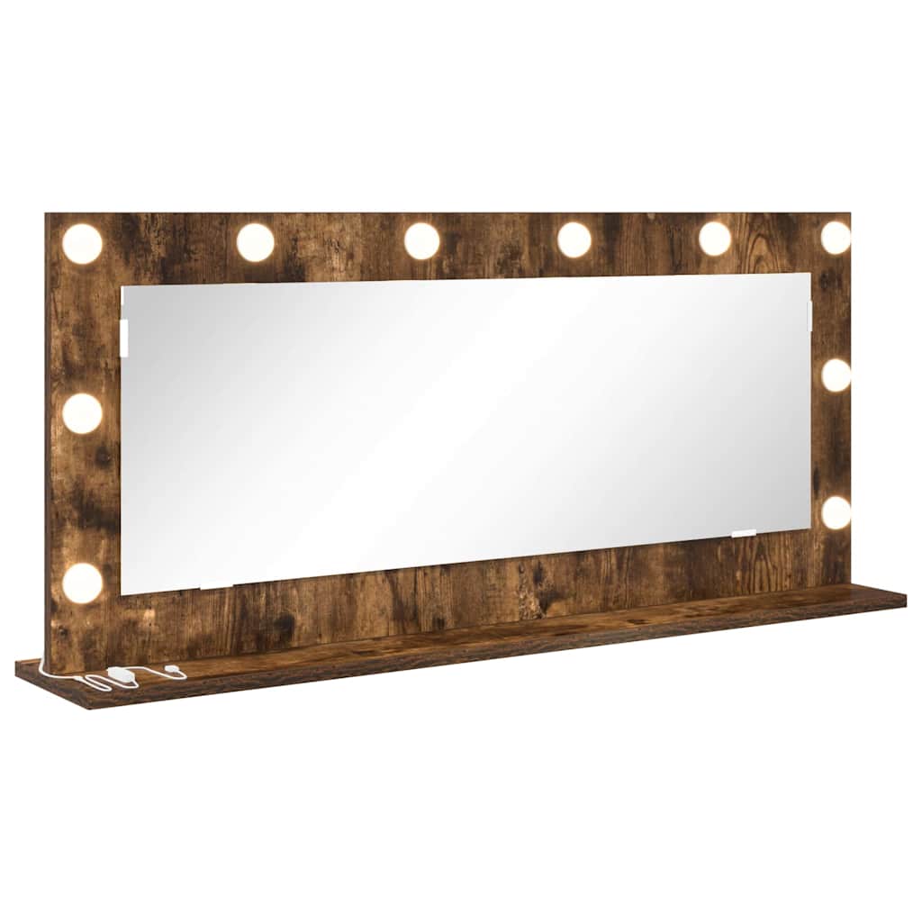 Vaskeskab Spejl Røget eg 100 x 45 x 18 cm Rektangulær