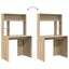 Bord med hylde Sonoma eg 91 x 50 x 149 cm Konstrueret træ