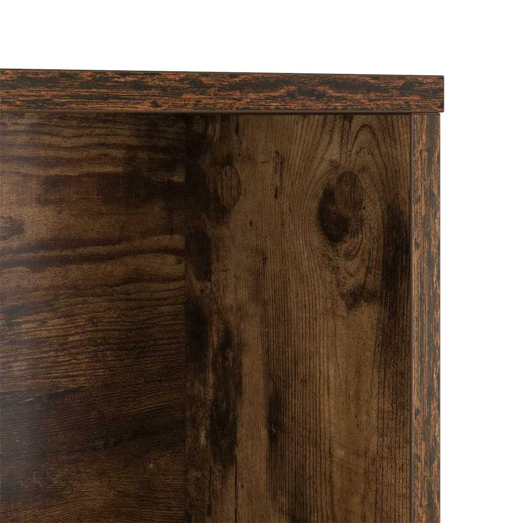 Bord med hylde Røget eg 91 x 50 x 149 cm Konstrueret træ