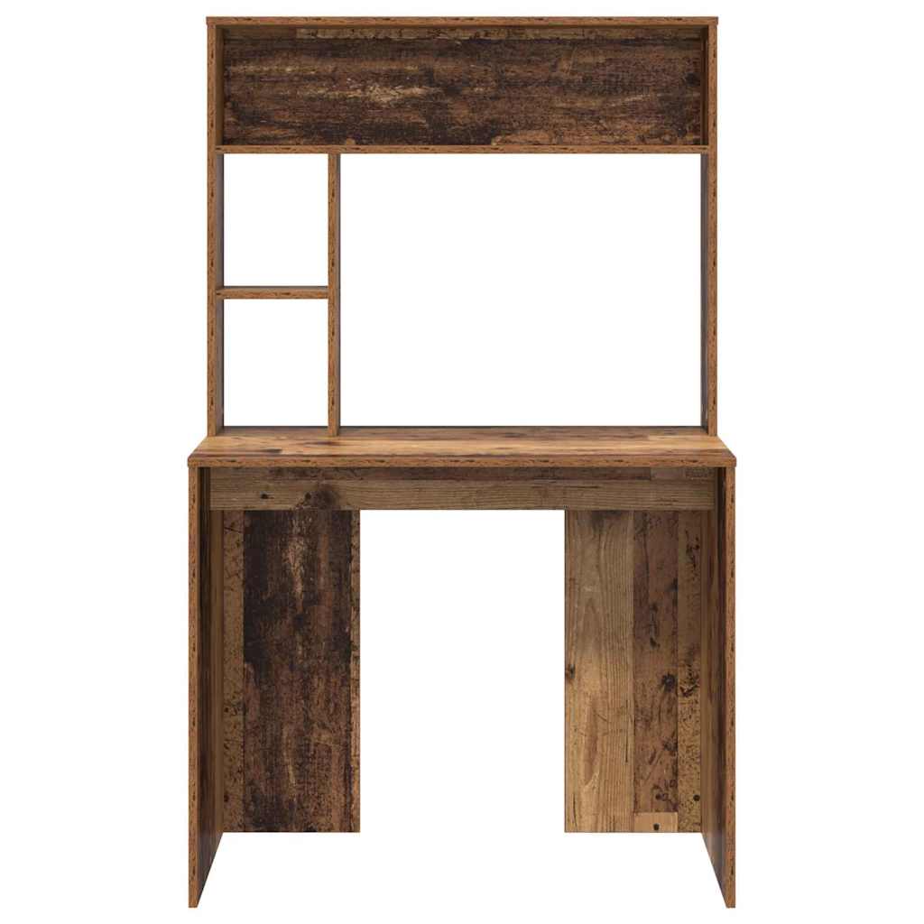 Bord med hylde Gammelt træ 91 x 50 x 149 cm Konstrueret træ