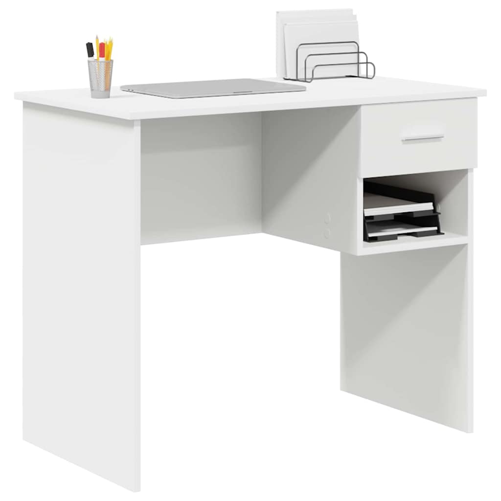 Bord Hvid 90 x 49 x 75 cm Konstrueret træ