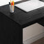 Bord Sort eg 90 x 49 x 75 cm Konstrueret træ