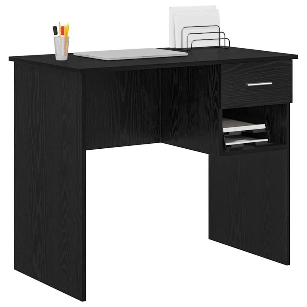 Bord Sort eg 90 x 49 x 75 cm Konstrueret træ