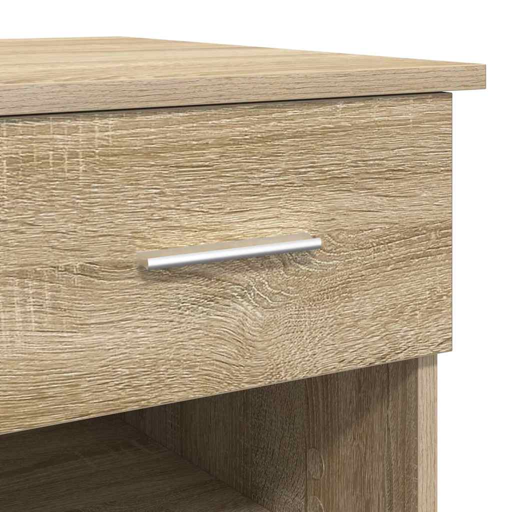 Bord med skuffe Sonoma eg 90 x 49 x 75 cm Konstrueret træ