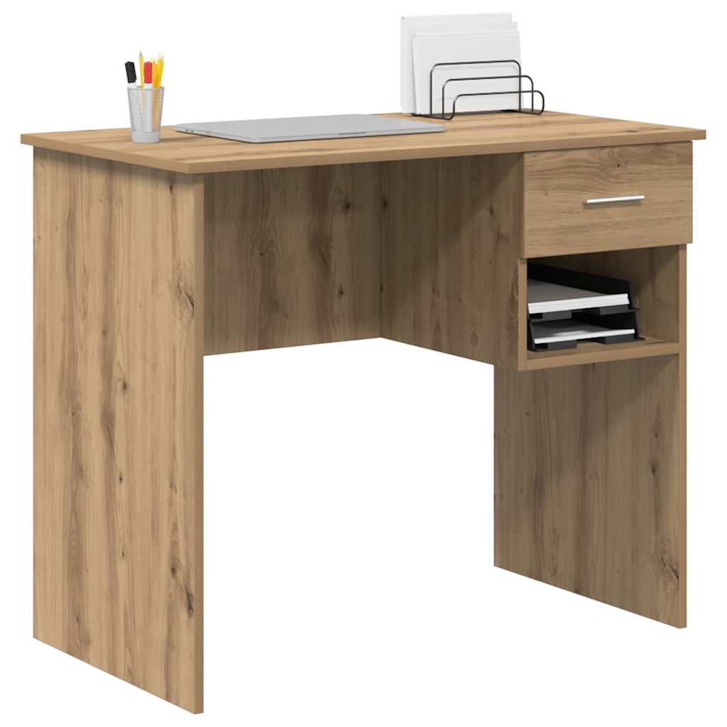 Bord Artisan Egetræ Konstrueret træ 90 x 49 x 75 cm