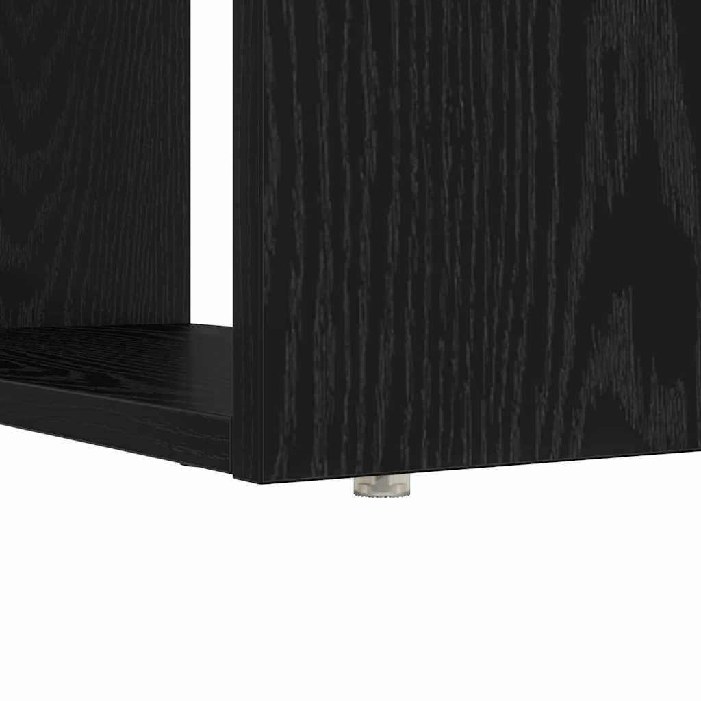 Bord med hylde Sort eg 113 x 54 x 120 cm Konstrueret træ