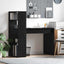 Bord med hylde Sort eg 113 x 54 x 120 cm Konstrueret træ