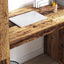 Bord med hylde Gammelt træ 113 x 54 x 120 cm Konstrueret træ