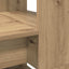 Bord Artisan Egetræ Konstrueret træ 113 x 54 x 120 cm